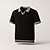 preiswerte Herren Elite Polo-Herren Polo Geschäft Lässig Umlegekragen Kurzarm Farbblock Jacquard V-Ausschnitt Weich Sommer Frühling Herbst Normale Passform Weinrot Schwarz Khaki Polo