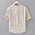 economico Camicie di lino-Per uomo Camicia Camicia di lino Camicia popover Camicia casual Camicia di cotone Semplice Vacanza Streetwear Bianco Blu marino Blu Beige Manica Corta Colletto alla coreana Estate Abbigliamento