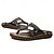 preiswerte Urlaubsandalen-Herren-Flip-Flops aus braunem Kunstleder im Vintage-Stil mit robuster Anti-Rutsch-Sohle – Outdoor-Zehentrennersandalen für Sommerwanderungen, Strandabenteuer und den täglichen Freizeitgebrauch