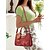 abordables Bolsos de mano y tote-Bolso de mano de piel sintética bordado para mujer con detalle de bufanda: elegante bolso de mano con asa superior y bandolera floral para la oficina, bodas y salidas diarias.