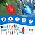 cheap LED String Lights-7m String Lights 50 LEDs EL 5mm 1Set Mounting Bracket 1 set RGB Holiday Lights Solar Creative Outdoor Solar Powered