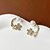 abordables Boucles d&#039;oreilles-Femmes Boucles d&#039;oreilles clous Tropical Joie Trèfle Tropical Élégant Des boucles d&#039;oreilles Bijoux Dorée Pour Soirée