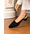 baratos Block Heels-Sapatos femininos de salto bloco slingback de veludo rosa, saltos baixos elegantes para encontros casuais e roupas do dia a dia