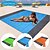 voordelige Patio-decoratie-kampeerzak picknickmat, draagbare mini waterdichte nylon deken, vochtwerende geruite strandmat voor reizen, wandelen, buitengebruik