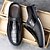 billiga Slip-ons och loafers till herrar-herrskor i blått och svart – slip-on med krokodilmönster och kontrasterande sula, moderna lättviktsskor för resor, business casual och vardagsbruk