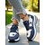 economico Sneakers da donna-Sneakers da donna con lacci e stella in denim blu – scarpe sportive casual di ispirazione vintage per parchi, commissioni del fine settimana e picnic