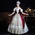 ieftine Rochii-Epocă Rococo Renascentist Maxi Rochii Normal Juliet Prințesă Mireasă Plisată Cu Volane Prințesă Rotund Costume de fancy Pentru femei Halloween Carnaval Mascaradă Performanță Petrecere Halloween Adulți