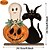 billige Halloween hengende og borddekorasjoner-Halloween-skilt i tre, rustikt gresskar- og spøkelsesdekor i flere lag, innendørs halloween-skilt i tre til bordmontering i gårdshusstue