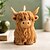 cheap Mold-1pc Highland Cow Silicone Candle Mold - Reusable Animal Shaped Mold for DIY Handmade Candles Plaster &amp; Resin Crafts - Farmhouse Home Decor Rustic Gift Making Durable Flexible Silicone