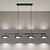 preiswerte Liniendesign-3-flammig 4-flammig 5-flammig 90 cm Einzel-Design Pendelleuchte Metall Glas Künstlerisch Nordischer Stil 110-120V 220-240V