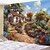 economico arazzo paesaggistico-Tappeto Appeso con Treno nel Paesaggio su Cliff Arte Murale Tappeto Grande Decorazione Fotografica Coperta Tenda Casa Camera da Letto Soggiorno