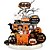 baratos Figurines e Ornamentos-Conjunto de decoração de bandeja em camadas de Halloween com 15 peças, lindas placas de madeira pretas e laranja, decorações de blocos fantasmas de Halloween para exibição de mesa em casa de fazenda