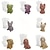 baratos Mofo-Molde de silicone tridimensional de 8 peças para cachorro, animal, gesso, argila, suporte para velas