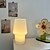 abordables lámpara de noche-Lámpara de mesa LED moderna, lámpara de mesita de noche blanca cálida, adecuada para sala de estar, dormitorio, oficina, mesita de noche y estantería.