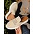 abordables Sabots et mules femme-Mules Flyknit beiges à enfiler pour femme – chaussures de marche légères et respirantes pour les promenades au parc, les voyages et les courses d&#039;automne
