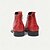 abordables Bottes en cuir haut de gamme-Bottes intermédiaires en cuir avec coutures rouges et blanches pour hommes avec détails de boucle à embout doré – Chaussures inspirées de style rétro pour soirées et occasions spéciales