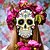 cheap Halloween Mask &amp; Props-6pcs Mexican Day of the Dead Halloween Paper Masks, Festival Party Decorations, Scary Paper Masks for Halloween and Dia de los Muertos
