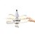 cheap Ceiling Fan Lights-Foldable Ceiling Fan with Lights and Remote, Dimmable LED Bulb, 3000K-6500K, Easy Install for Bedroom, Living Room, Garage