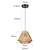 economico Luci Isola cucina-Lampada a sospensione in lino intrecciato a forma di diamante, lampada a sospensione in rattan per isola cucina, lampade a sospensione decorative per sala da pranzo giapponese, luci a goccia