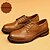 abordables Chaussures de Costume Classiques-Chaussures derby en cuir beige pour homme avec couture Goodyear et design épuré - chaussures habillées élégantes pour événements formels, de mariage et d&#039;affaires