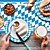 billige Event &amp; Party Supplies-5-pakning med blå Oktoberfest-duker &amp;hvite rutete duker til oktoberfest, eventyrland, teselskapsutstyr, rektangulært plastduk til camping, piknik, bryllup, bursdagsfest, oktoberfest-dekorasjoner