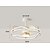 cheap Ceiling Fan Lights-Modern Luxury Pentagon Metal Ceiling Fan Light - Remote Stepless Dimming Warm Lighting for Home