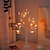 Χαμηλού Κόστους Διακοσμητικά φώτα-Πατριωτικά Φωτάκια String Διακοσμητικά DIY Τεχνητό Φωτιστικό Δέντρο 24 LED Φωτάκια Δέντρου Μπέιτς Λειτουργία με Μπαταρία/USB Για την 4η Ιουλίου Ημέρα Ανεξαρτησίας 250η Επέτειος Ημέρα Μνημείου