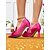 abordables Années 1950-Escarpins à bout pointu en satin rose vintage des années 1950 pour femmes avec accent de nœud, talons aiguilles élégants pour les mariages et les fêtes formelles