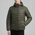 preiswerte Pufferjacken-Herren Kapuzenjacke Daunenjacke Winterjacken Außen Warm Wanderoutfits Wanderbekleidung Winter Herbst Oberteil Camping / Wandern / Höhlenforschung Laufen Schwarz Hellgrau Grün