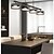 preiswerte Liniendesign-3-flammig 4-flammig 5-flammig 90 cm Einzel-Design Pendelleuchte Metall Glas Künstlerisch Nordischer Stil 110-120V 220-240V