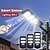 tanie Kinkiety zewnętrzne-20w/30w/40w/50w zdalnie sterowane lampy uliczne LED solarne zewnętrzne oświetlenie ogrodowe czujnik ruchu zdalne sterowanie wodoodporna lampa ścienna garaż reflektor 1 szt.