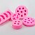 abordables Moisissure-Moules à fruits en silicone rose 5 pièces ensemble de moules à fruits en silicone rose - pour la décoration de bougies projets de bricolage décoration - formes orange fraise myrtille framboise ananas