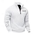abordables Sudaderas Básicas_-Hombre Sudadera Sudadera con un cuarto de cremallera Albaricoque Negro Blanco Vino Rojo Media cremallera Plano Deporte Diario Festivos Poliéster Ropa de calle Básico Casual Primavera Otoño Ropa