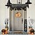 levne Halloween Kithen-Halloweenské dekorace s krajkou a černým pavučinovým motivem, krbovým pláštěm, šálou, pavučinou, běhounem na stůl, samolepkou na zeď, samolepky na yomiie, slavnostní kuchyňská výzdoba, párty potřeby,