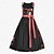voordelige Dirndl-Dames Bloemige Dirndl Jurk met Schort Oktoberfest Beierse Carnaval Bierfestival Trachtenkleid Traditionele Stijl