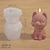 baratos Mofo-Molde de silicone tridimensional de 8 peças para cachorro, animal, gesso, argila, suporte para velas