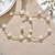 abordables Accesorios y más-Conjuntos de joyas nupciales, 1 juego de pendientes de perla y circonita, collar y pulseras para mujer, elegante y elegante conjunto de joyas para bodas, fiestas, noches, uso diario.