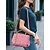 economico Borsette e borse tote-Per donna Borsa a spalla Borsa a tracolla Borse a Spalla Pelle PU Ufficio Casuale Casual Quotidiano Pendente Ricamo Cerniera Impermeabile Borsa Multiuso Fiore Grigio scuro Nero Rosa Chiaro