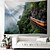 economico arazzo paesaggistico-Tappeto Appeso con Treno nel Paesaggio su Cliff Arte Murale Tappeto Grande Decorazione Fotografica Coperta Tenda Casa Camera da Letto Soggiorno
