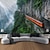 economico arazzo paesaggistico-Tappeto Appeso con Treno nel Paesaggio su Cliff Arte Murale Tappeto Grande Decorazione Fotografica Coperta Tenda Casa Camera da Letto Soggiorno
