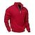 abordables Sudaderas Básicas_-Hombre Sudadera Sudadera con un cuarto de cremallera Albaricoque Negro Blanco Vino Rojo Media cremallera Plano Deporte Diario Festivos Poliéster Ropa de calle Básico Casual Primavera Otoño Ropa