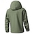 preiswerte Wasserdichte Jacken-Herren Windjacke Wanderjacke Regenmantel Außen Wasserdicht Winddicht Wanderoutfits Wanderbekleidung Frühling Herbst Oberteil Camping / Wandern / Höhlenforschung Laufen Schwarz Weiß Grün