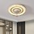 voordelige Plafondventilatorverlichting-plafondventilator met verlichting ronde ventilatorlamp met afstandsbediening led hanglamp ventilator voor woonkamer eetkamer plafondlamp