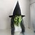 levne Halloween maska a rekvizity-Halloweenská čarodějnická maska pro dospělé, realistické strašidelné kostýmy, latexová obličejová maska, černý klobouk, zelený obličej, strašidelná halloweenská čarodějnická pokrývka hlavy na párty a