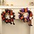 cheap Halloween Wreaths &amp; Floral Decorations-Halloween Gnome Wreaths for Front Door Indoor Outdoor Decoration, Gnome and Faceless Man Wreath for Spooky Halloween Party Haunted House Decor