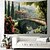 economico arazzo paesaggistico-Tappeto Appeso con Treno nel Paesaggio su Cliff Arte Murale Tappeto Grande Decorazione Fotografica Coperta Tenda Casa Camera da Letto Soggiorno