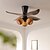 cheap Ceiling Fan Lights-Nordic Retro Smart Ceiling Fan Light, Living/Bedroom/Dining Multi-Use