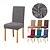 abordables Funda para silla de comedor-Fundas elásticas de jacquard para sillas de comedor, fundas protectoras para sillas de comedor con respaldo alto, extraíbles y lavables