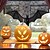 ieftine tapiserii de perete de Halloween-Perdea scurtă cu volantă din dantelă de Halloween pentru fereastra de bucătărie, neagră, înfricoșătoare, semitransparentă, material pentru perdea, poliester, cu buzunar pentru tijă