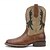 abordables Cowboy et bottes occidentales-Bottines western marron clair à motif chevron pour homme - cuir de qualité supérieure, élégantes, parfaites pour les tenues décontractées, les événements cowboy et les aventures en plein air